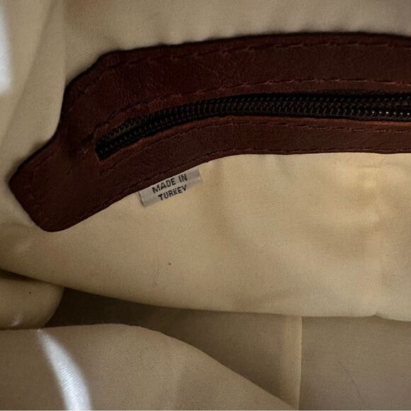 Vintage Turkish Made Wool Carpet Kilim Draw String Shoulder bag - Picture 6 of 10